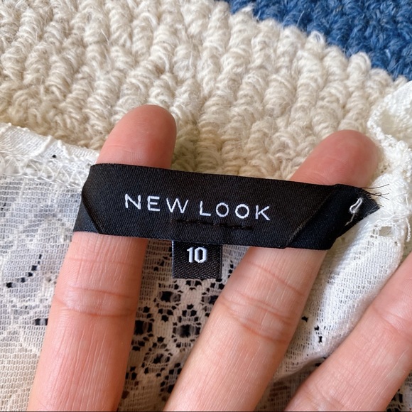 🐚 NEW LOOK IVORY LACE BEACH COVERUP! - Picture 5 of 9